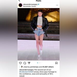 Alexander Wang super mini denim short